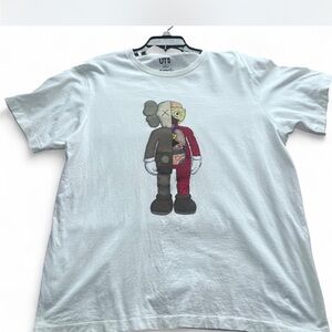 KAWS x Uniqlo White Graphic Tee -Kaws Collaboration
